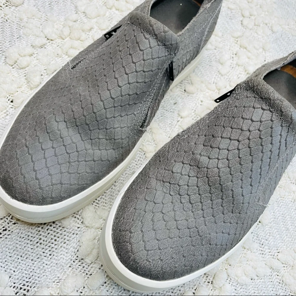 Timberland Sneakers Women's Size Slip On Gray Leather‎ Platform